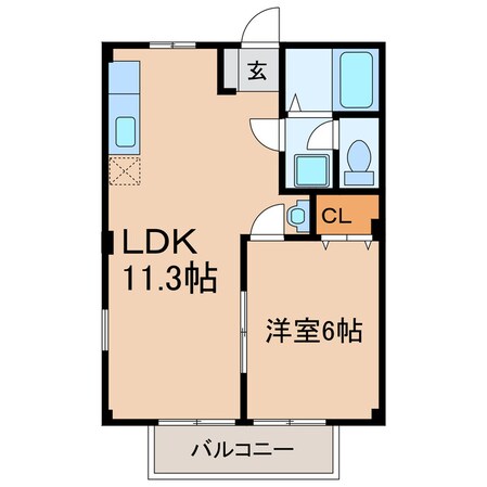 シャンポール知多の物件間取画像